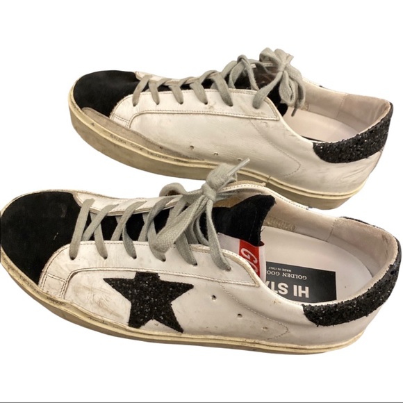 Golden Goose Hi-Star Leather Sneakers - Picture 4 of 4